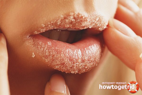 Губи - Як правильно робити пілінг губ?